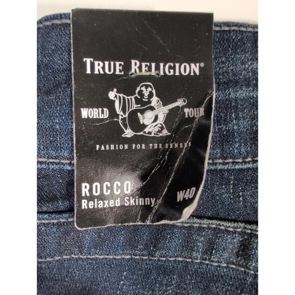 True Religion Rocco Jeans Relaxed Skinny No Flap SN Men's 40 NEW